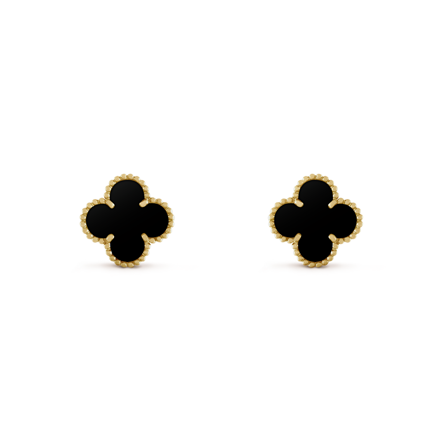 KLEEBLATT SCHWARZER OHRRING