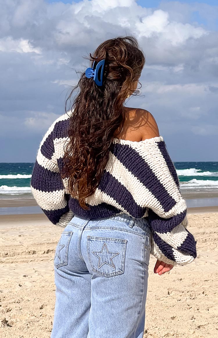 Delvey Striped Knit Sweater