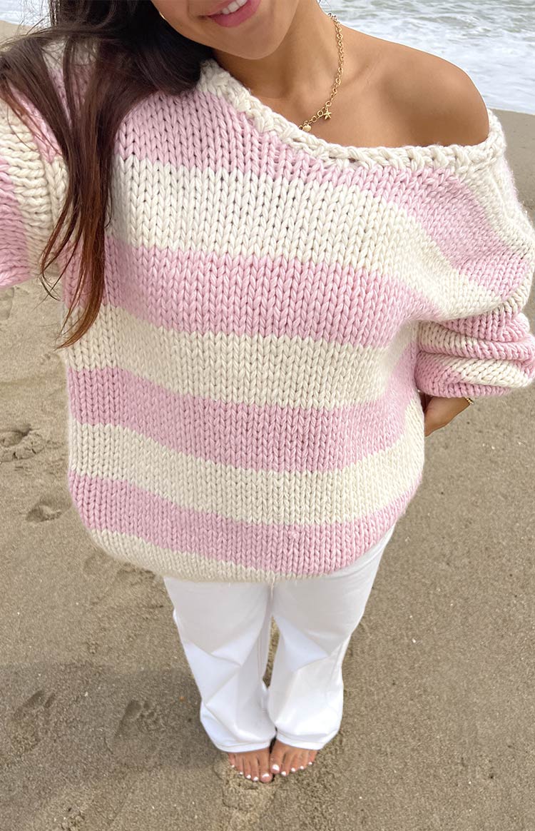 Delvey Striped Knit Sweater