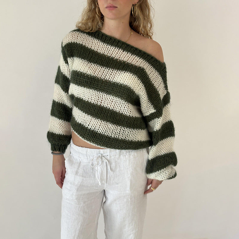 Delvey Striped Knit Sweater