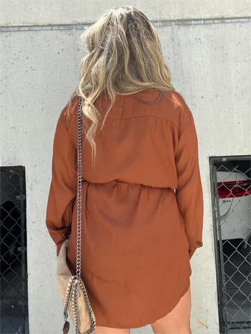 Daniela™ Effen Oberhemd mit kurzem 2-teiliges Set