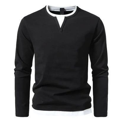 Alwin | Premium Longsleeve In Cotone Pettinato