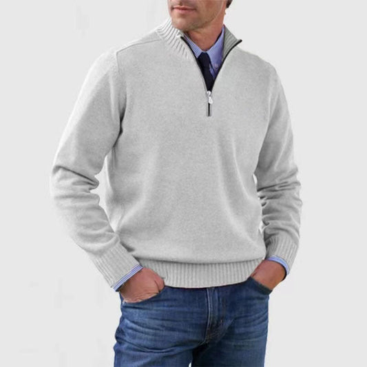 Nico™ | Maglione con Mezza Zip in Maglia Fine
