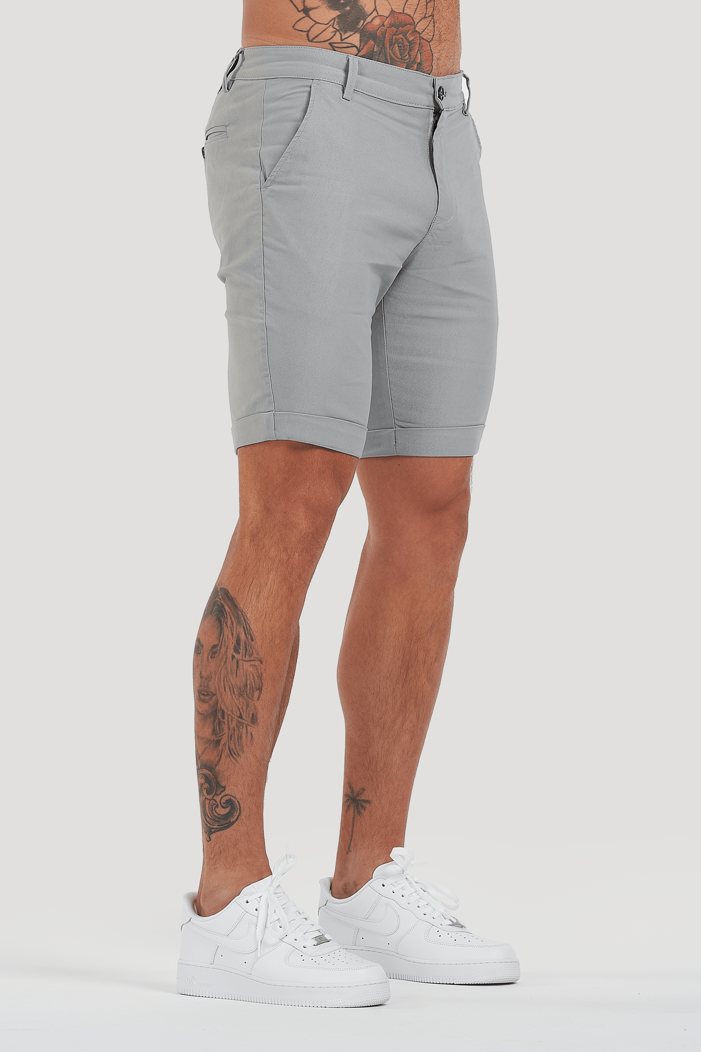 THE AVANI SHORTS - LIGHT GREY