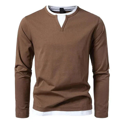 Alwin | Premium Longsleeve In Cotone Pettinato