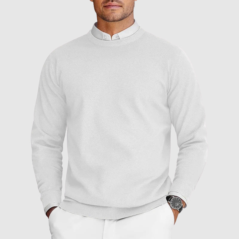 Matteo™ | Maglione Girocollo da Uomo in Maglia Fine