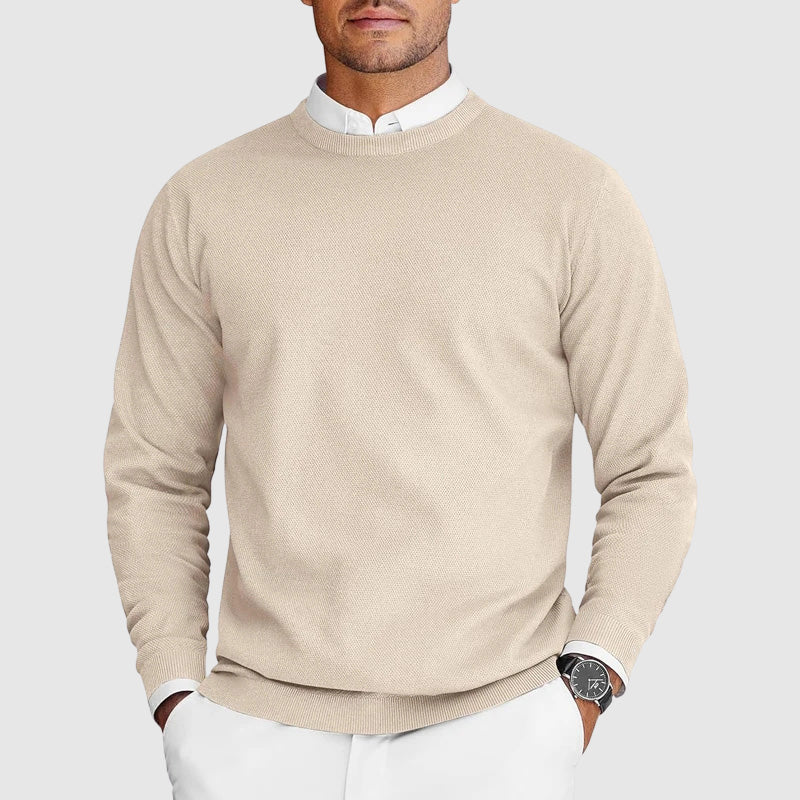 Matteo™ | Maglione Girocollo da Uomo in Maglia Fine
