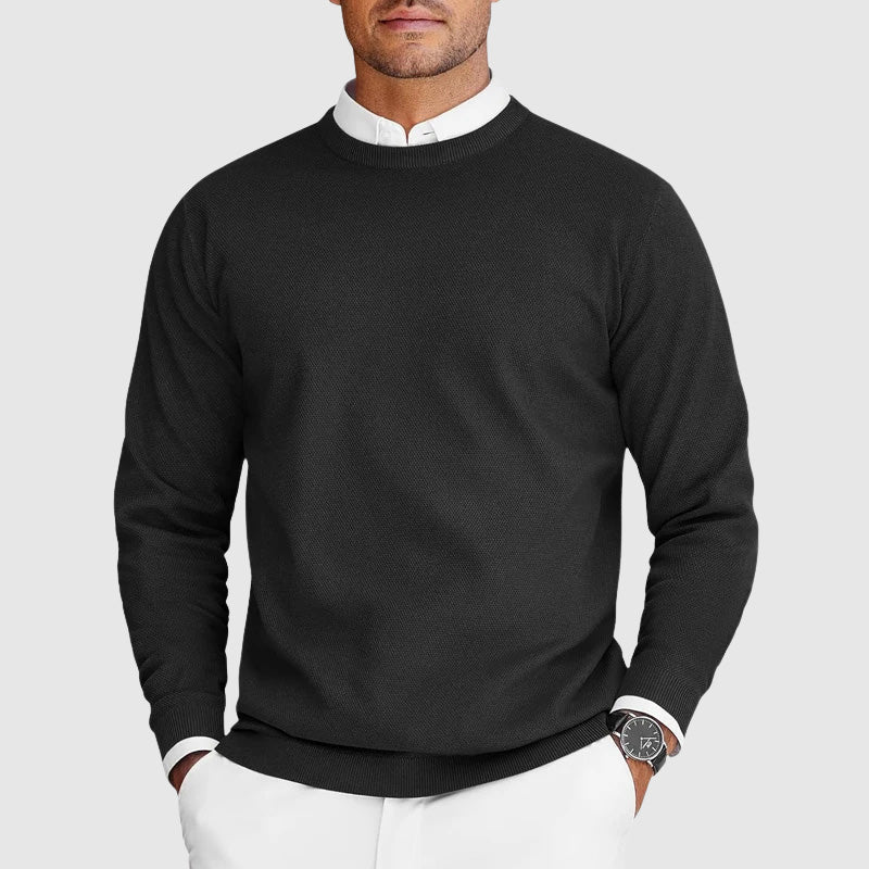 Matteo™ | Maglione Girocollo da Uomo in Maglia Fine