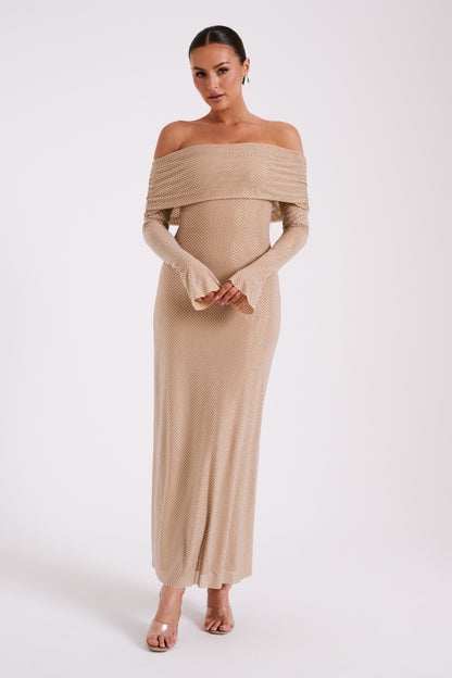 Glitter Off-Shoulder Dress