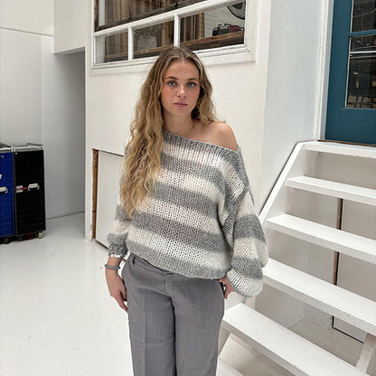 Delvey Striped Knit Sweater