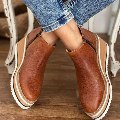 Bottes en Cuir Élégantes Slim-Fit