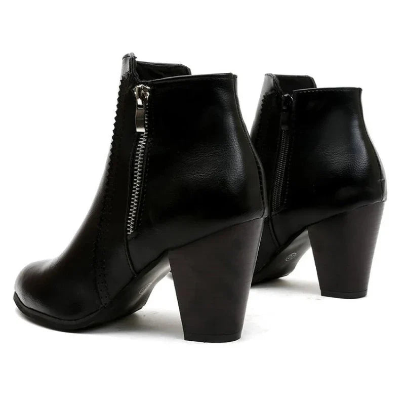 Bottes à Talons Chunky Rétro