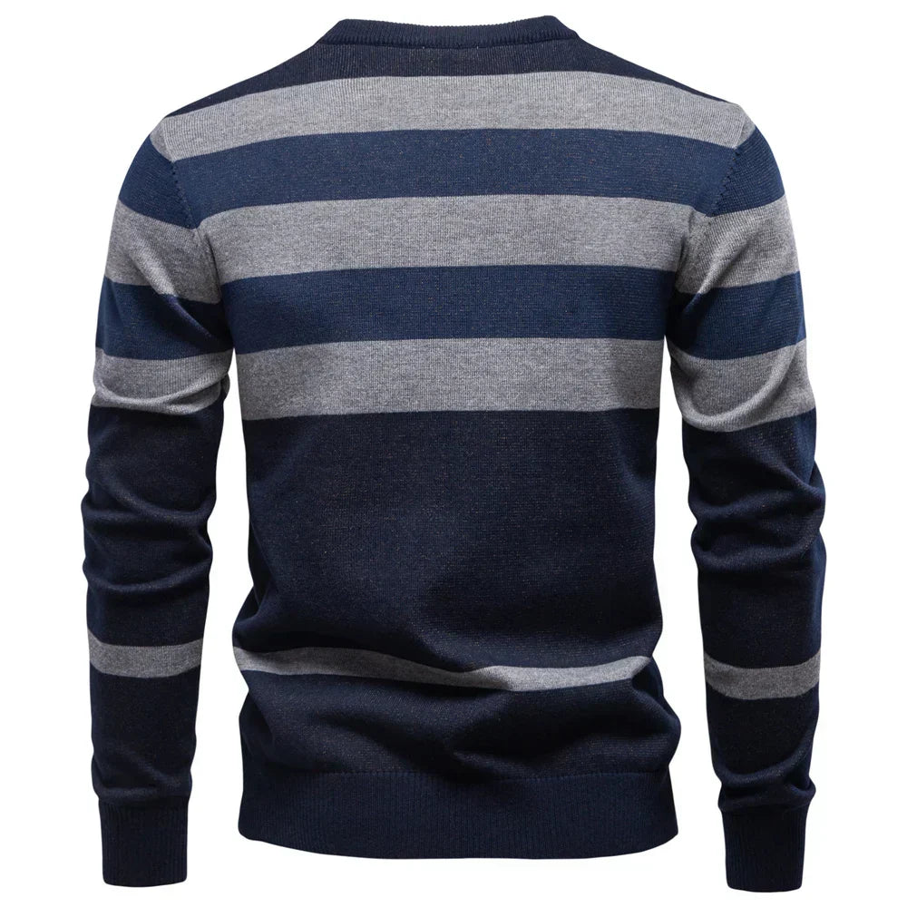 Rosenfeld | Maglione Uomo In Maglia Con Design A Rombi