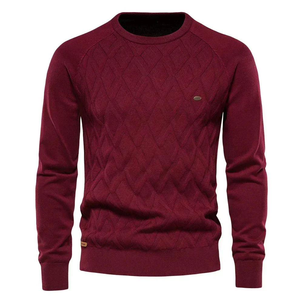 Theodor | Pullover Da Uomo Con Motivo A Rombi