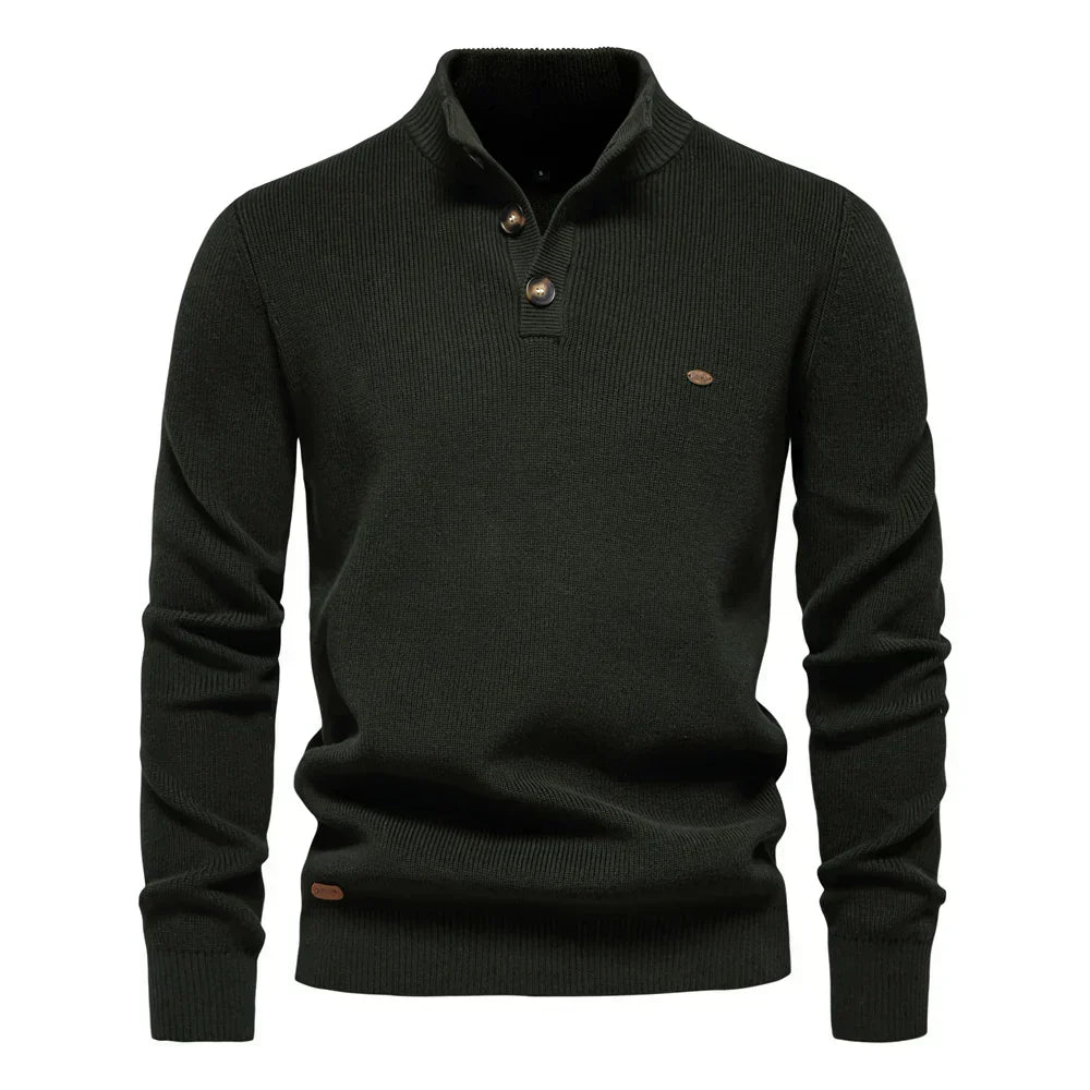 Konrad | Elegante Pullover Da Uomo Con Design A Bottoni