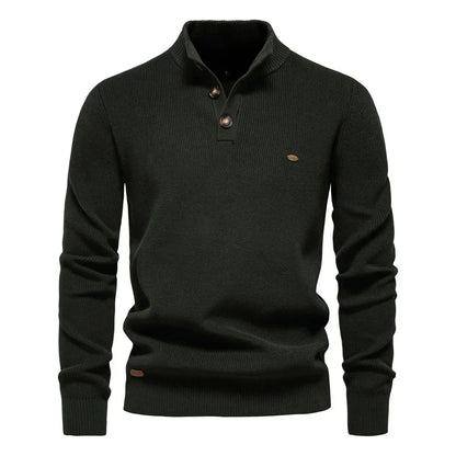 Konrad | Elegante Pullover Da Uomo Con Design A Bottoni
