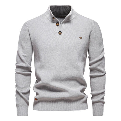 Konrad | Elegante Pullover Da Uomo Con Design A Bottoni