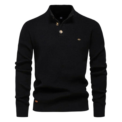 Konrad | Elegante Pullover Da Uomo Con Design A Bottoni