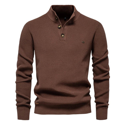 Konrad | Elegante Pullover Da Uomo Con Design A Bottoni