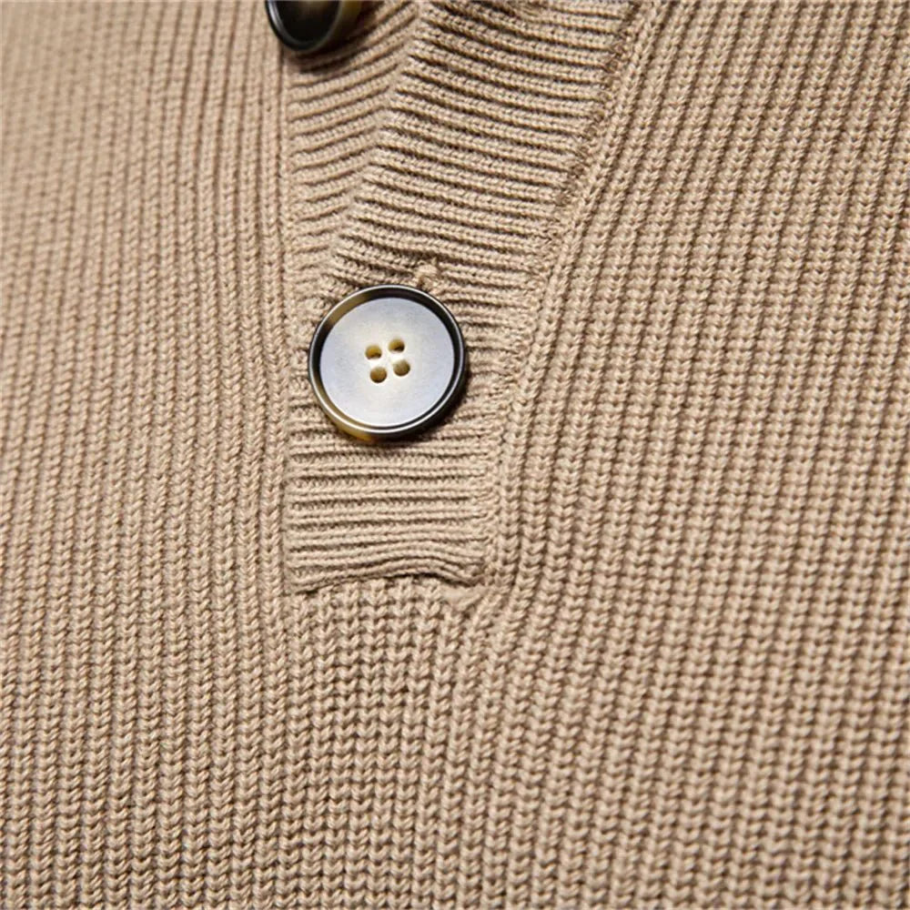 Konrad | Elegante Pullover Da Uomo Con Design A Bottoni
