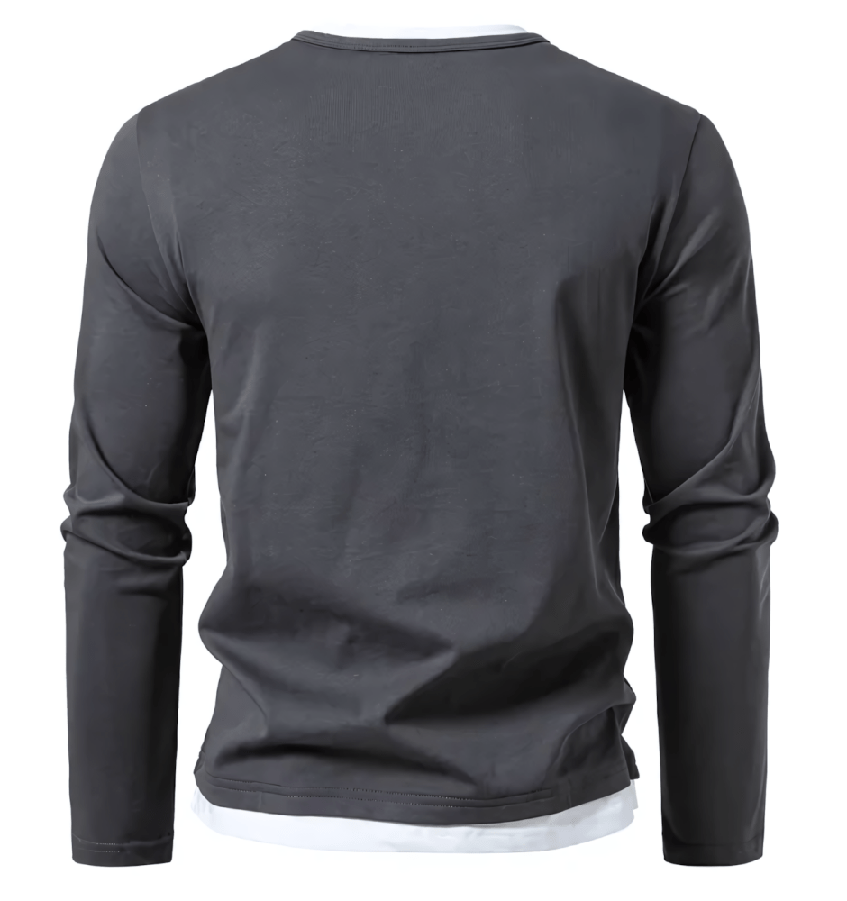 Alwin | Premium Longsleeve In Cotone Pettinato