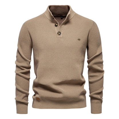Konrad | Elegante Pullover Da Uomo Con Design A Bottoni