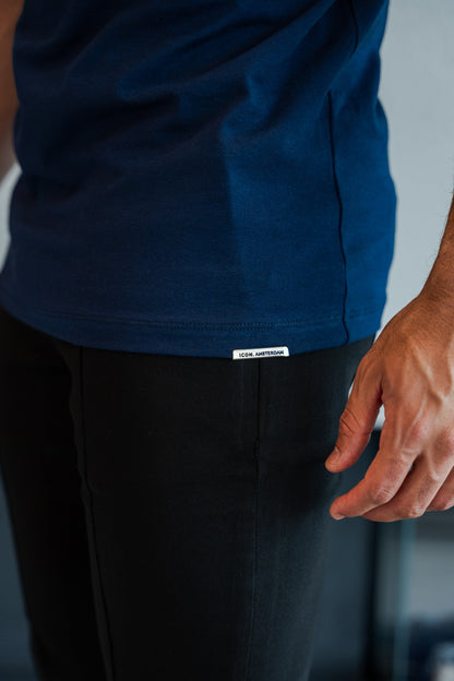 THE MUSCLE BASIC T-SHIRT - DARK BLUE