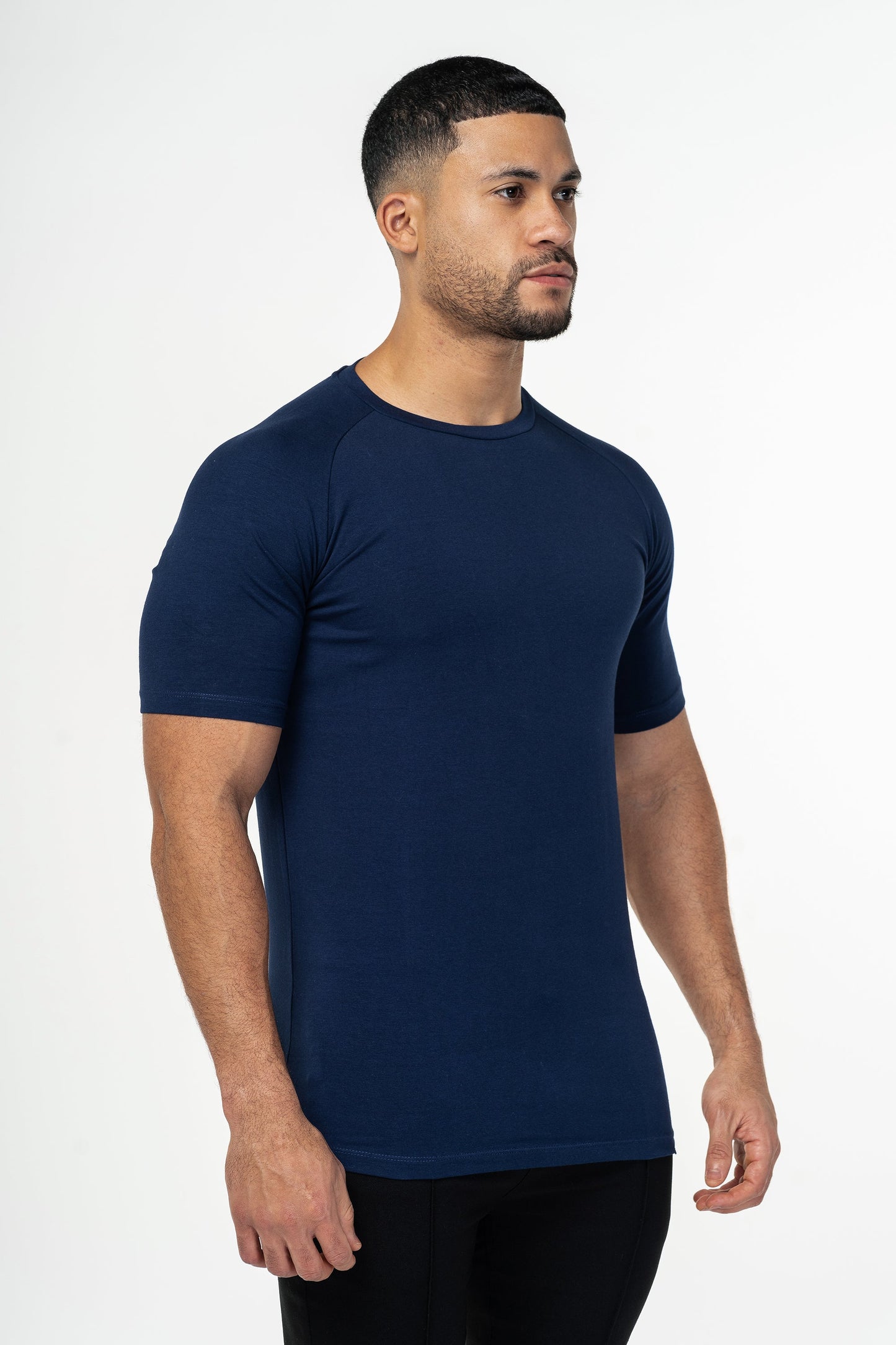 THE MUSCLE BASIC T-SHIRT - DARK BLUE