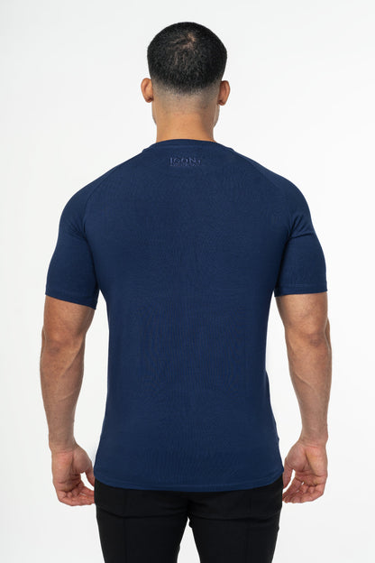 THE MUSCLE BASIC T-SHIRT - DARK BLUE