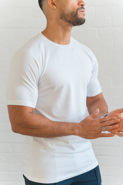 THE MUSCLE BASIC T-SHIRT - WHITE