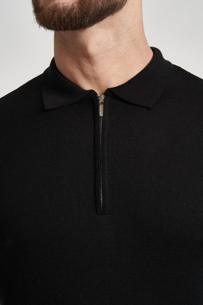 THE VIDA - SHORTSLEEVE POLO - BLACK