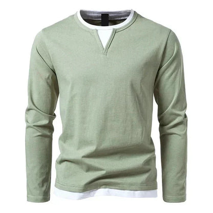 Alwin | Premium Longsleeve In Cotone Pettinato