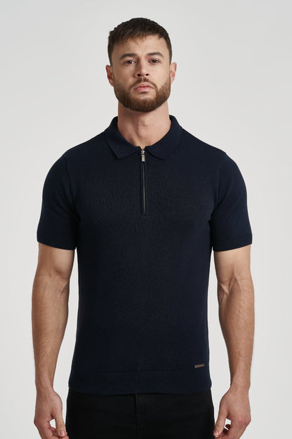 THE VIDA - SHORTSLEEVE POLO - BLUE